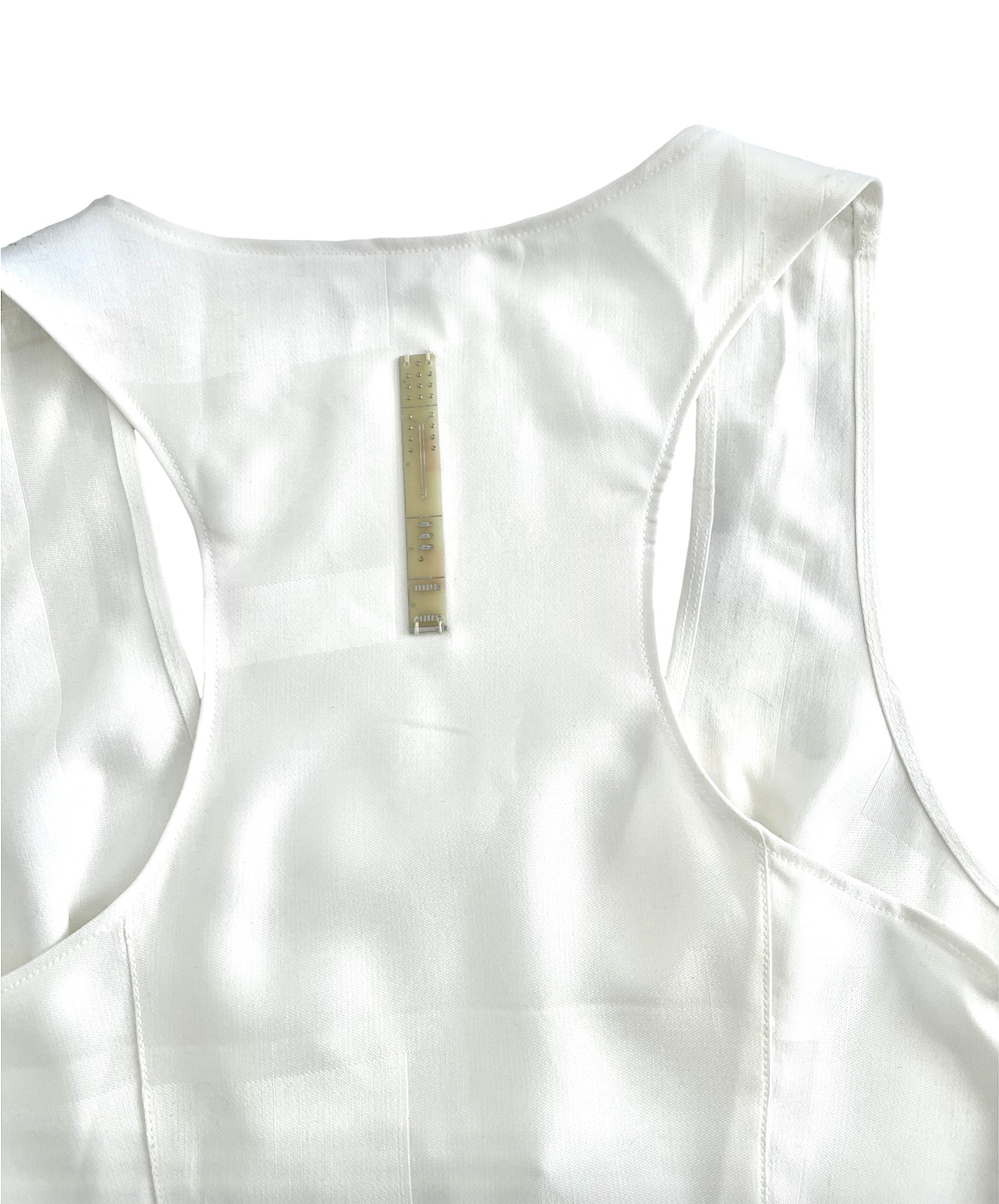 Silver Streaks Silk Vest (Made to Order)