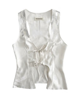 Load image into Gallery viewer, Silver Streaks Silk Vest (Made to Order)
