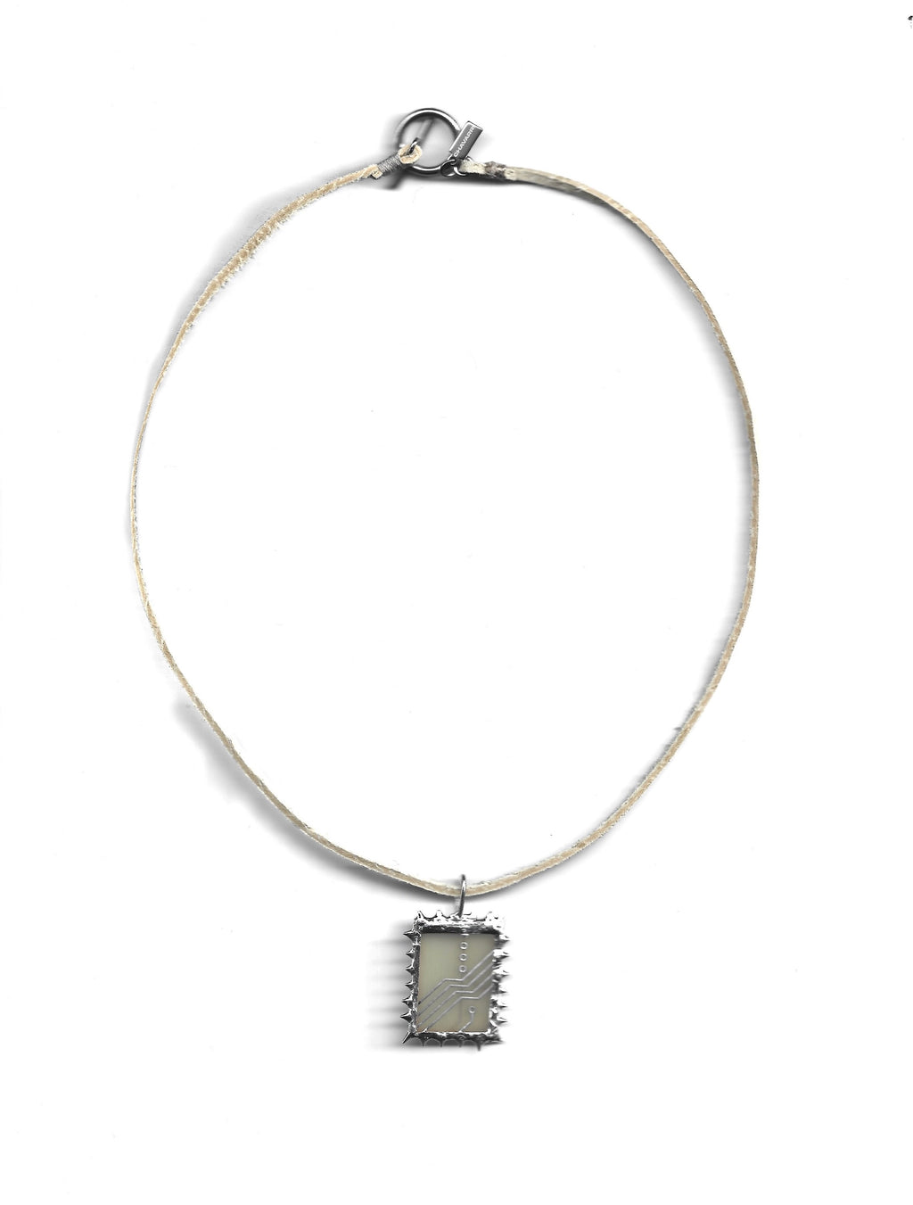 “I Pray to Tech” Microchip Necklace