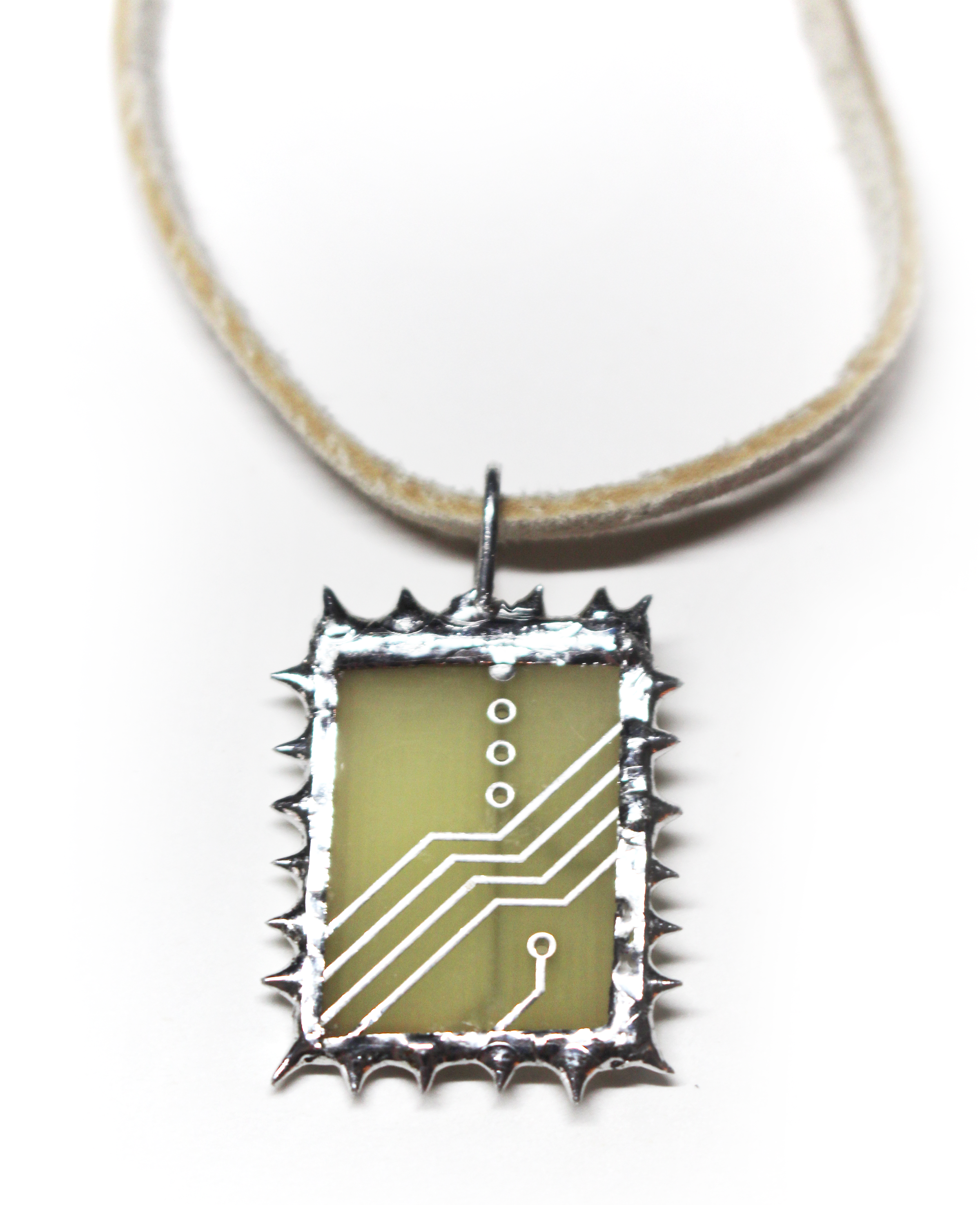 “I Pray to Tech” Microchip Necklace