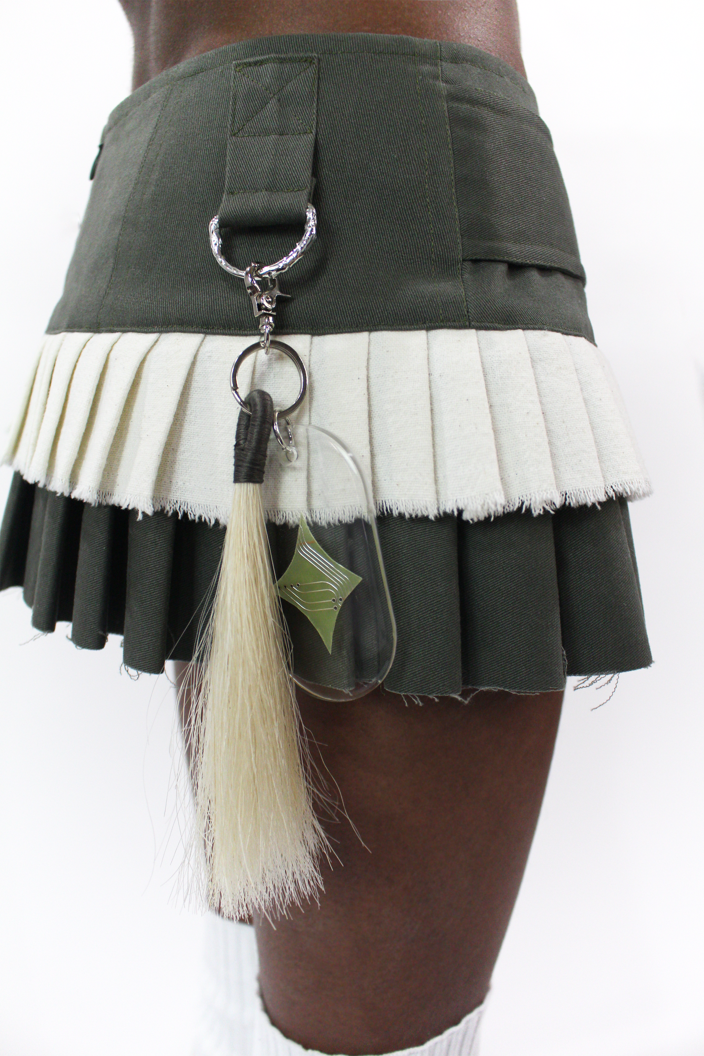 “Bite Me” Pleated Mini Skirt