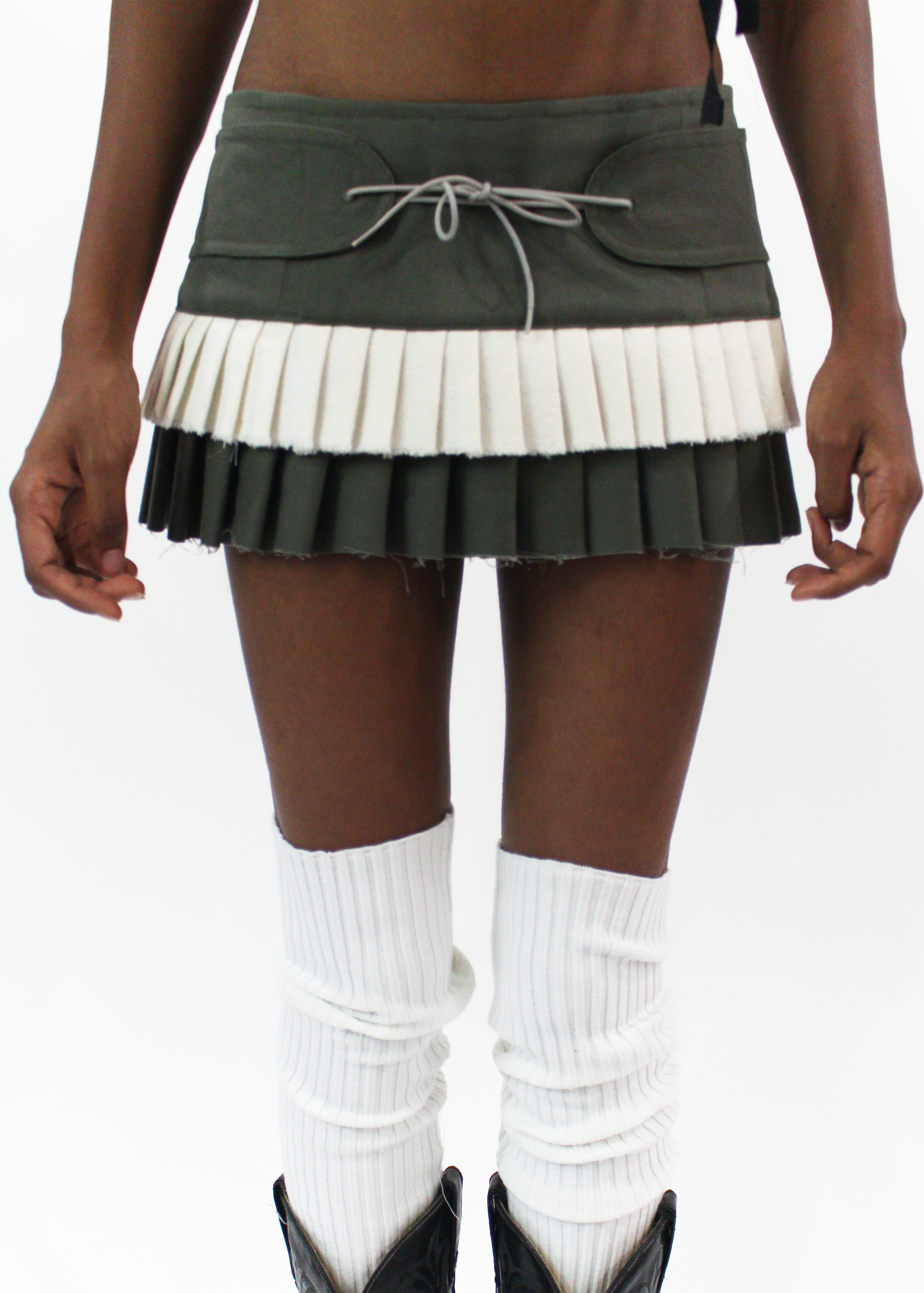 “Bite Me” Pleated Mini Skirt