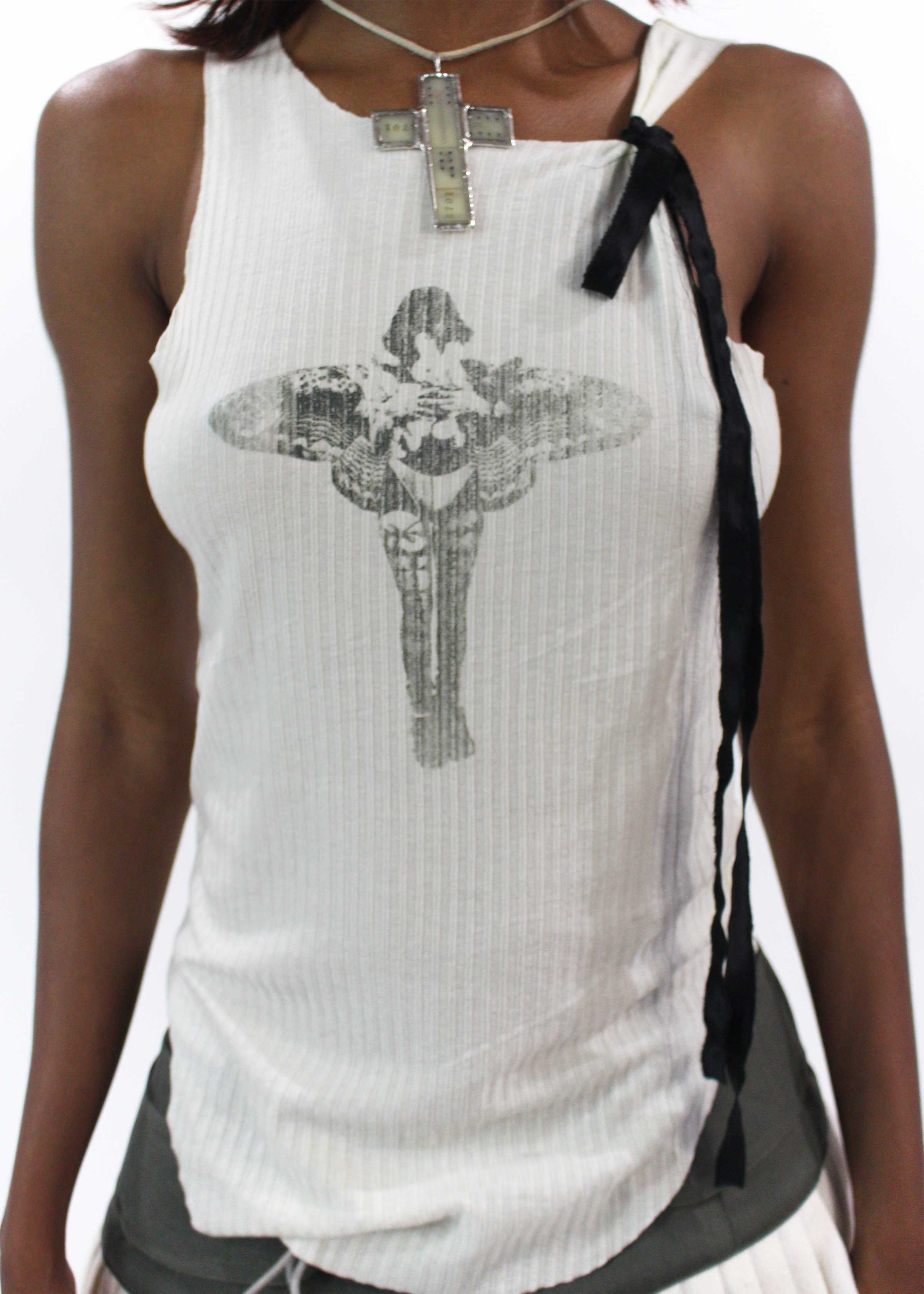 “Femme Moth” Sheer Tank